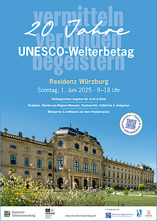 Bild: Plakat zum Welterbetag in der Residenz Würzburg