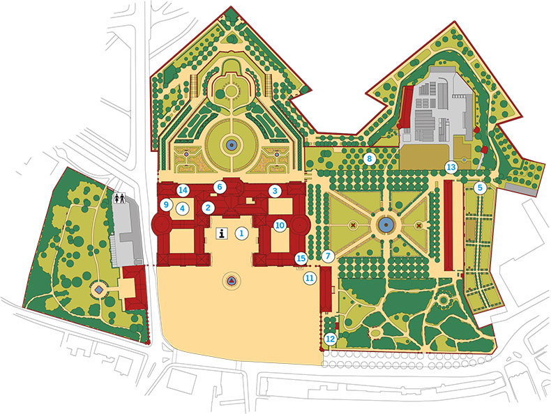 Bild: Plan der Residenz Würzburg