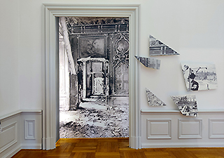 Dokumentationsraum zum Wiederaufbau der Residenz Würzburg, Foto: Roberta Guzzetti
