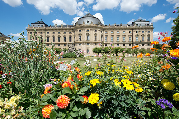 Bild: Residenz und Hofgarten Würzburg