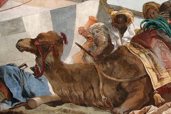 Bild: Treppenhausfresko, Erdteil Afrika, Detail