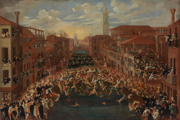 Picture: Contest on the Ponte dei Pugni, c. 1648, Joseph Heintz d.J.